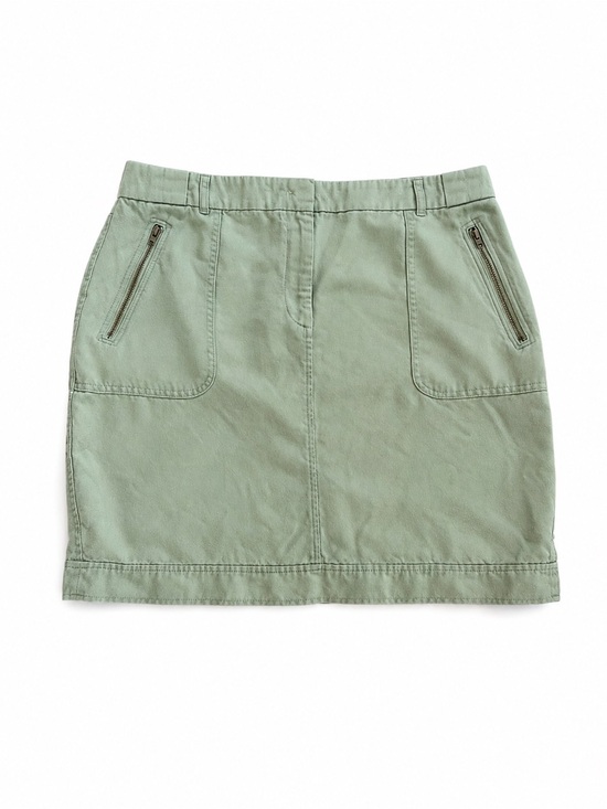 LOFT Dresses & Skirts - LOFT Outlet Olive Green Sage Cotton Utility Skirt Size 10